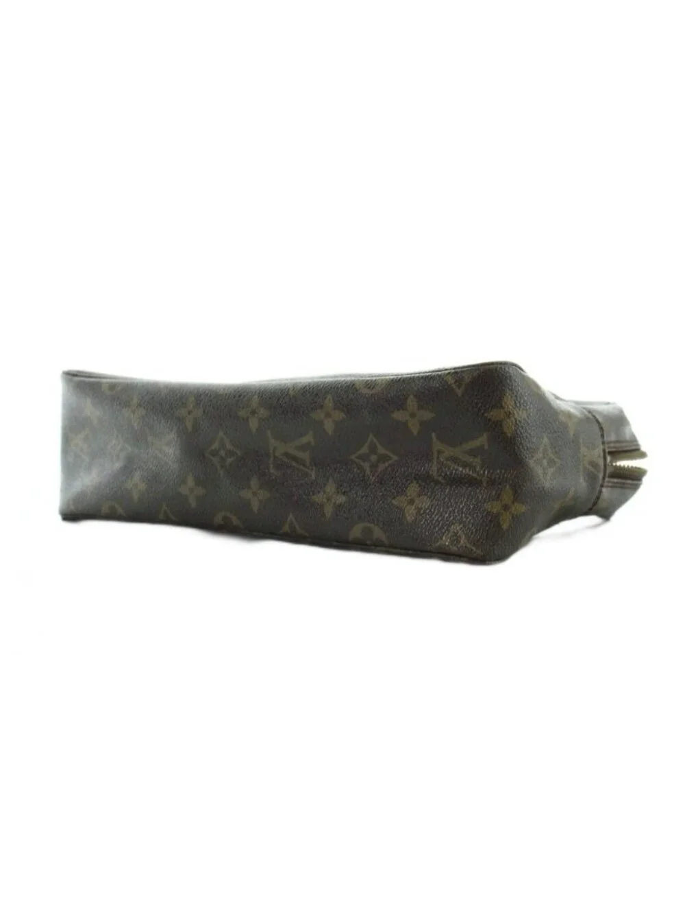 Louis Vuitton Monogram Trousse Toilet 28 Vintage Pouch Case Logo Brown MQ OH